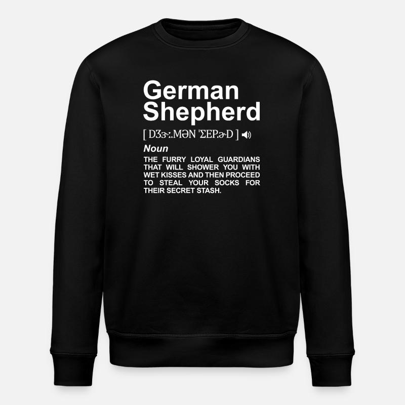 German Shepherd Definition - Stanley/Stella Unisex Bio-Sweatshirt ROLLER - Schwarz
