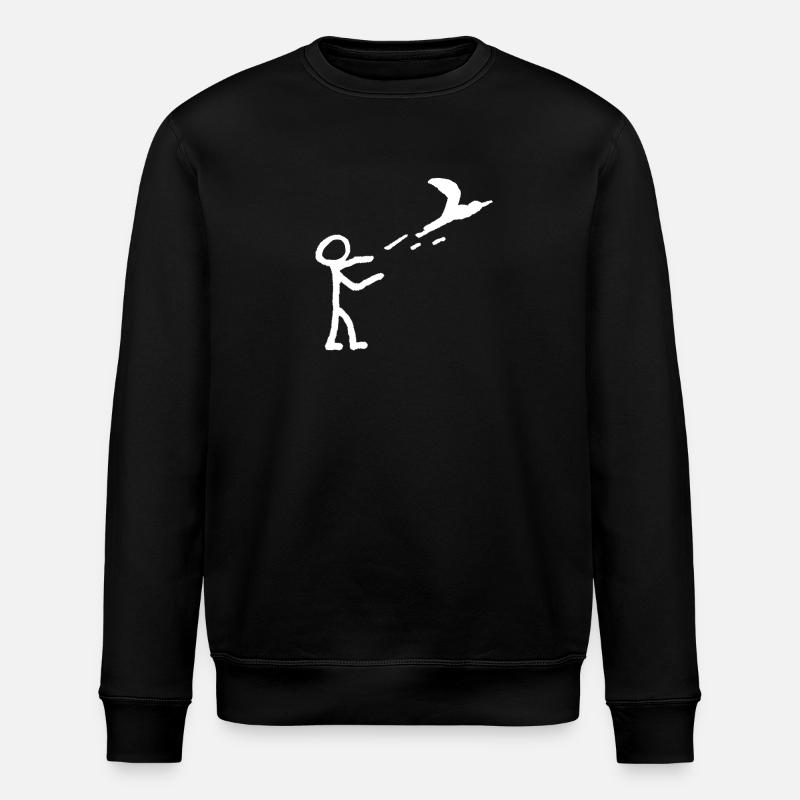Fliegen lassen - Stanley/Stella Unisex Bio-Sweatshirt ROLLER - Schwarz