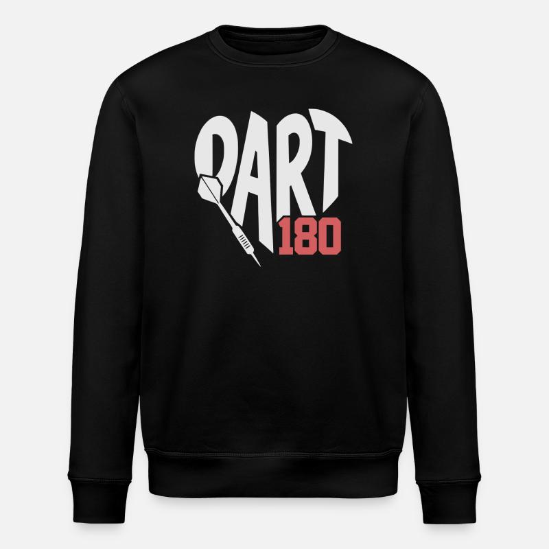 Dart Herz mit Pfeil 180 - Stanley/Stella Unisex Bio-Sweatshirt ROLLER - Schwarz