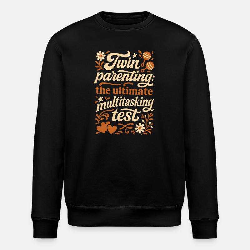 Zwillingseltern | Multitasking Test - Stanley/Stella Unisex Bio-Sweatshirt ROLLER - Schwarz