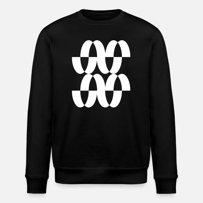 Interlaced Ring Mesh - Stanley/Stella ROLLER Unisex Organic Sweatshirt - black