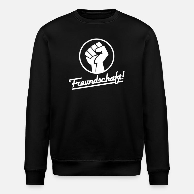 Freundschaft v.2 (Farbe änderbar) - Stanley/Stella Unisex Bio-Sweatshirt ROLLER - Schwarz