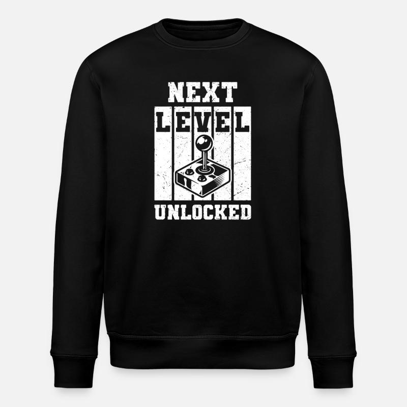 Niveau suivant débloqué - Sweat bio ROLLER Stanley/Stella Unisexe - noir