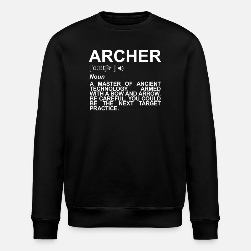Bogenschütze Definition - Stanley/Stella Unisex Bio-Sweatshirt ROLLER - Schwarz