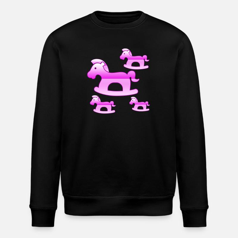 Pferde - Stanley/Stella Unisex Bio-Sweatshirt ROLLER - Schwarz