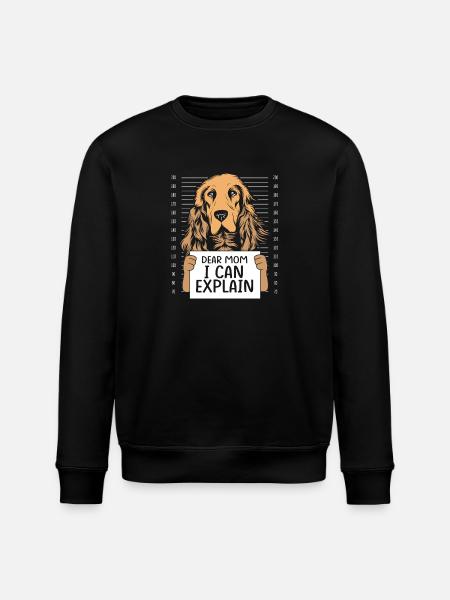Cocker Spaniel Mama Hundemama - Stanley/Stella Unisex Bio-Sweatshirt ROLLER - Schwarz