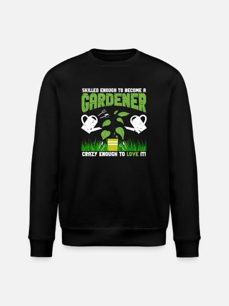 Skilled Crazy Gardener - Stanley/Stella ROLLER Unisex Organic Sweatshirt - black