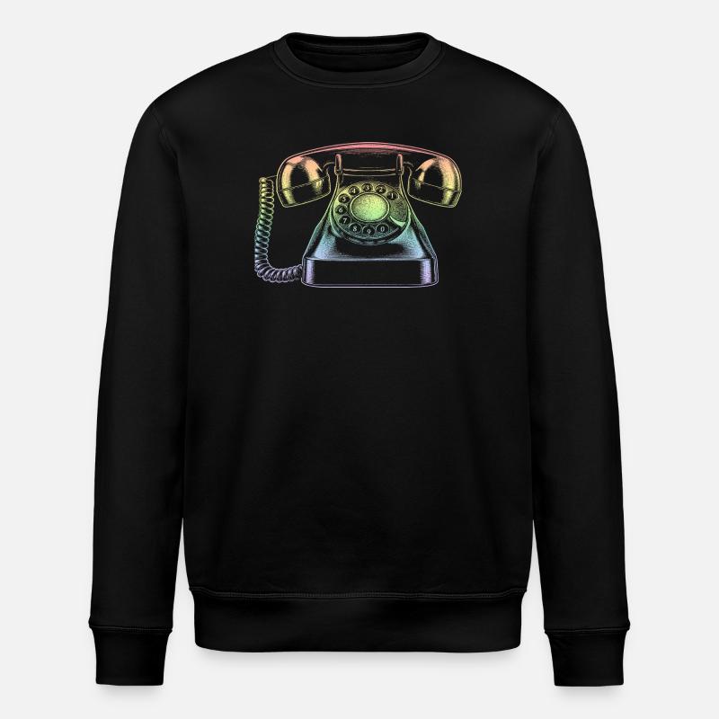 telephone - Stanley/Stella ROLLER Unisex Organic Sweatshirt - black