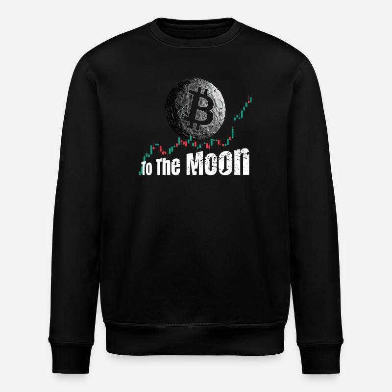 Bitcoin jusqu’à la Lune - Sweat bio ROLLER Stanley/Stella Unisexe - noir