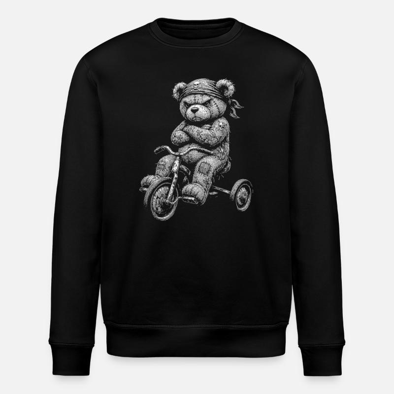 Nounours - Sweat bio ROLLER Stanley/Stella Unisexe - noir