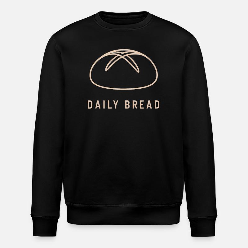 Daily Bread Minimal-Emblem - Stanley/Stella Unisex Bio-Sweatshirt ROLLER - Schwarz