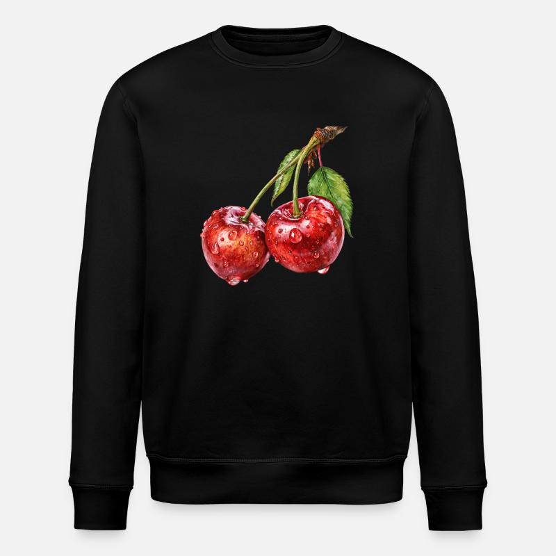 cherry - Stanley/Stella ROLLER Unisex Organic Sweatshirt - black