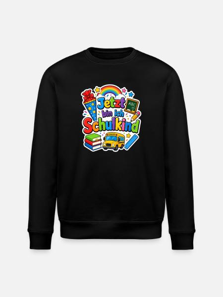 Schulkind 2026 Einschulung 2026 Schulanfang - Stanley/Stella Unisex Bio-Sweatshirt ROLLER - Schwarz