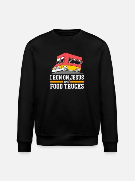 Snack Food Truck - Stanley/Stella ROLLER Unisex Organic Sweatshirt - black