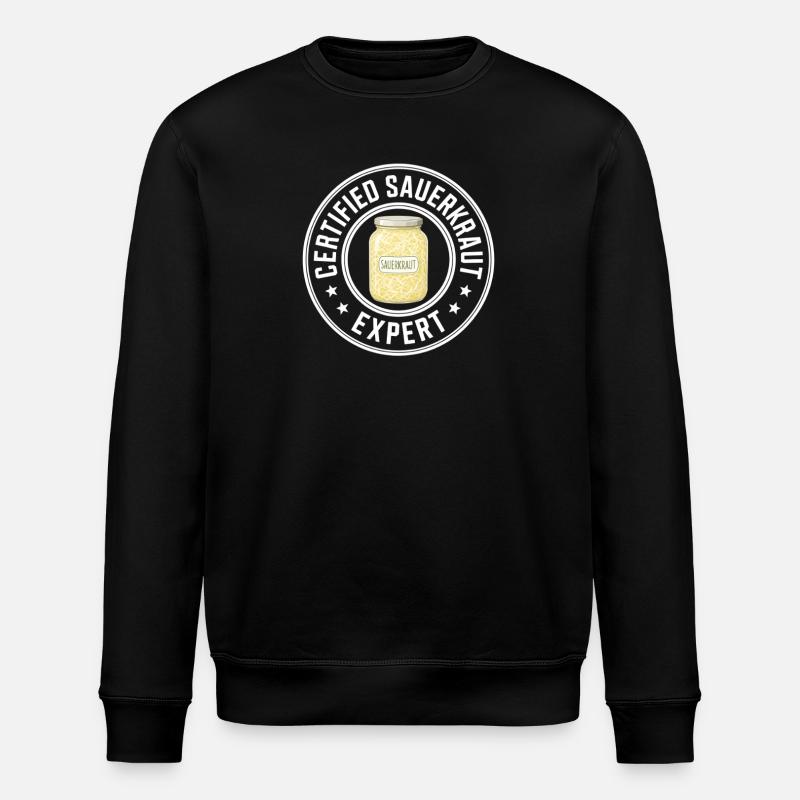 Sauerkraut Experte Sauerkohl Geschenk - Stanley/Stella Unisex Bio-Sweatshirt ROLLER - Schwarz