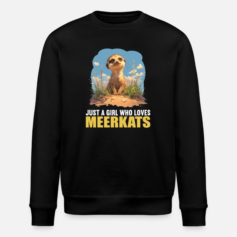 Suricate Erdmännchen - Sweat bio ROLLER Stanley/Stella Unisexe - noir