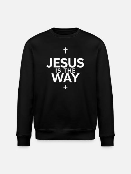 Jésus is the way - Stanley/Stella ROLLER Unisex Organic Sweatshirt - black