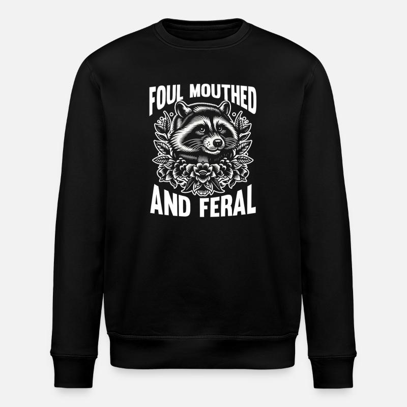 Panda Poubelle - Sweat bio ROLLER Stanley/Stella Unisexe - noir