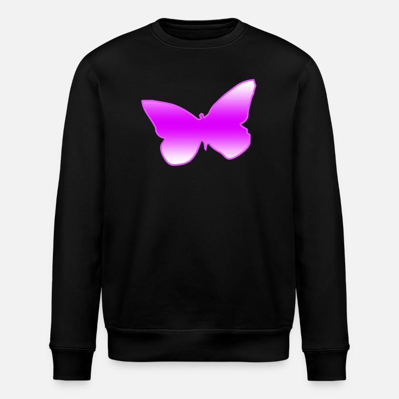 Schmetterling - Stanley/Stella Unisex Bio-Sweatshirt ROLLER - Schwarz