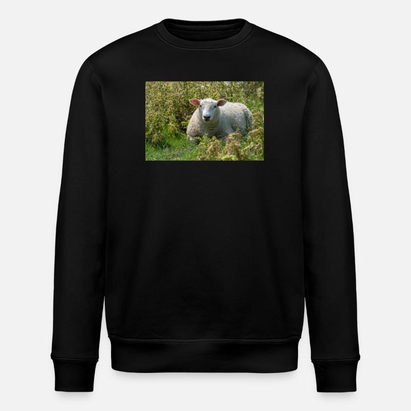 Moutons allongés dans l’herbe - Affiche - Sweat bio ROLLER Stanley/Stella Unisexe - noir
