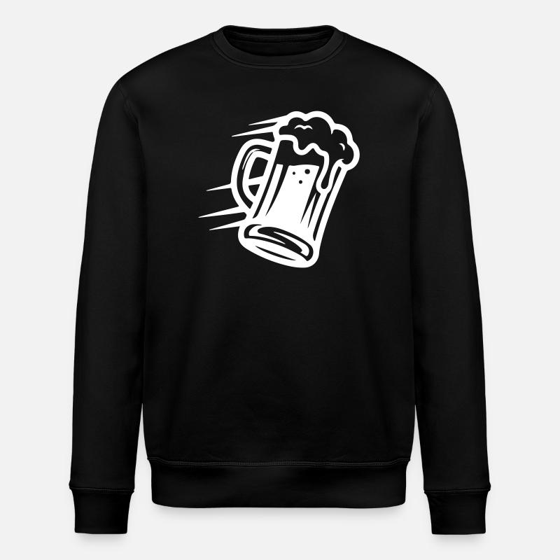 Bier Bierglas Symbol - Stanley/Stella Unisex Bio-Sweatshirt ROLLER - Schwarz