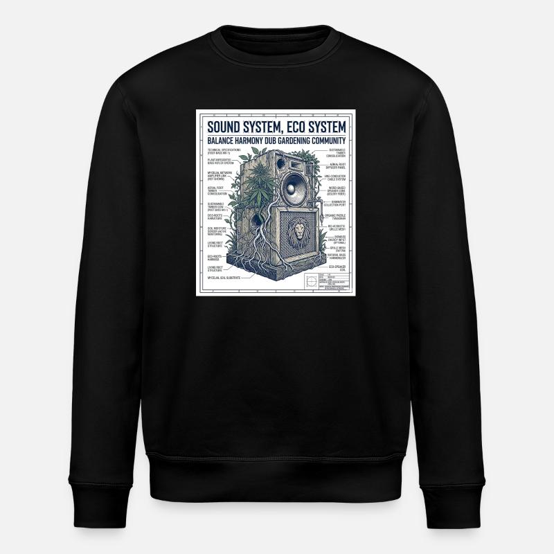 Reggae Soundsystem Eco - Sweat bio ROLLER Stanley/Stella Unisexe - noir