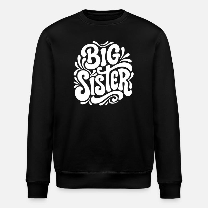 Big Sister Psychedelic Splash - Stanley/Stella Unisex Bio-Sweatshirt ROLLER - Schwarz