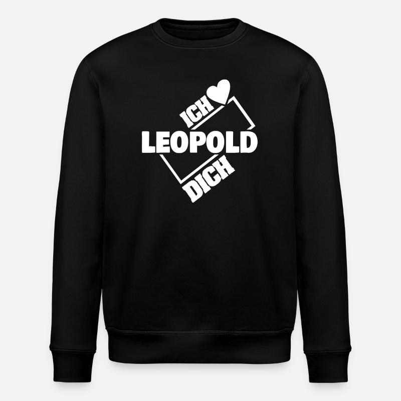 Liebe Leopold - Stanley/Stella Unisex Bio-Sweatshirt ROLLER - Schwarz