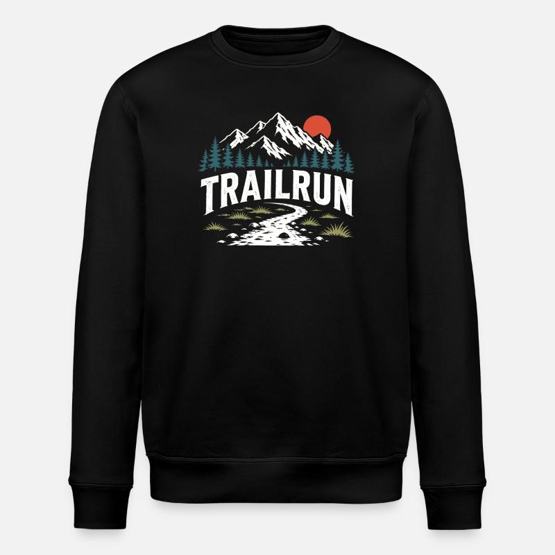 Course sur sentier - Sweat bio ROLLER Stanley/Stella Unisexe - noir