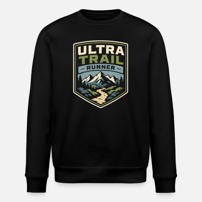 Coureur d’ultra-trail - Sweat bio ROLLER Stanley/Stella Unisexe - noir