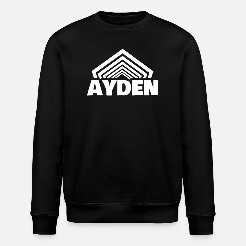 Jungenname Ayden - Stanley/Stella Unisex Bio-Sweatshirt ROLLER - Schwarz