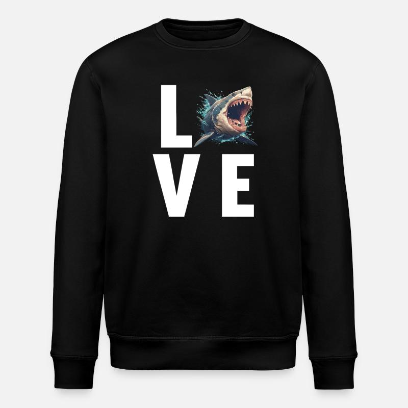 Megalodons Megalodon - Stanley/Stella Unisex Bio-Sweatshirt ROLLER - Schwarz