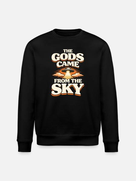 Gods From The Sky - Stanley/Stella ROLLER Unisex Organic Sweatshirt - black