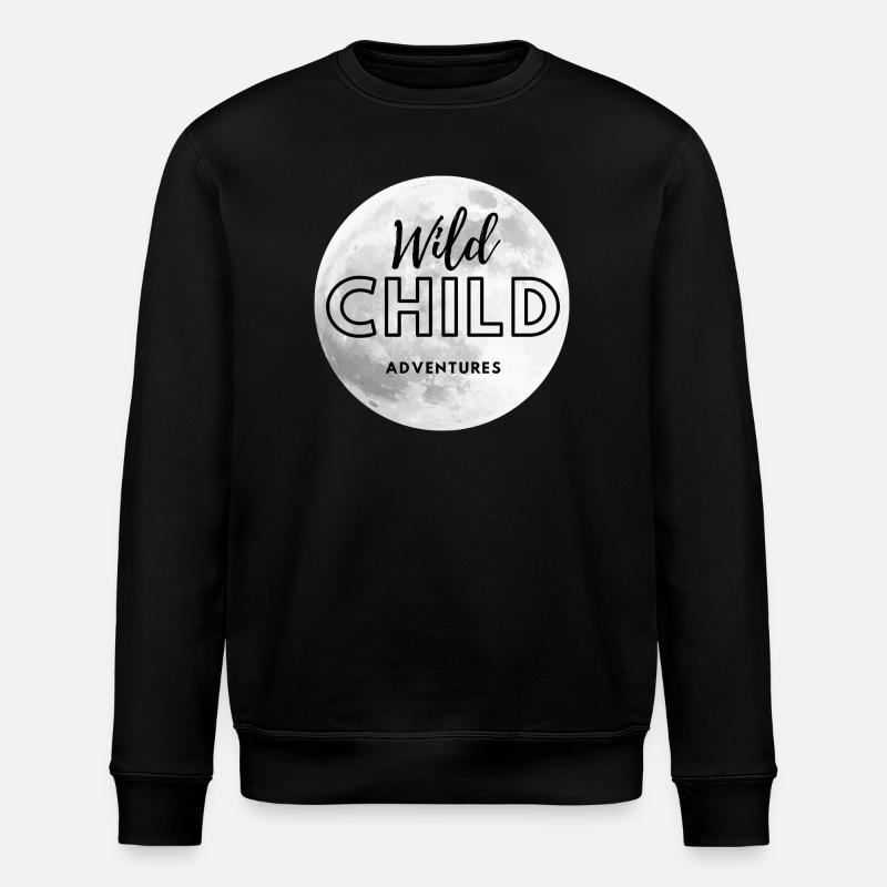 Wild child Adventures - Stanley/Stella Unisex Bio-Sweatshirt ROLLER - Schwarz
