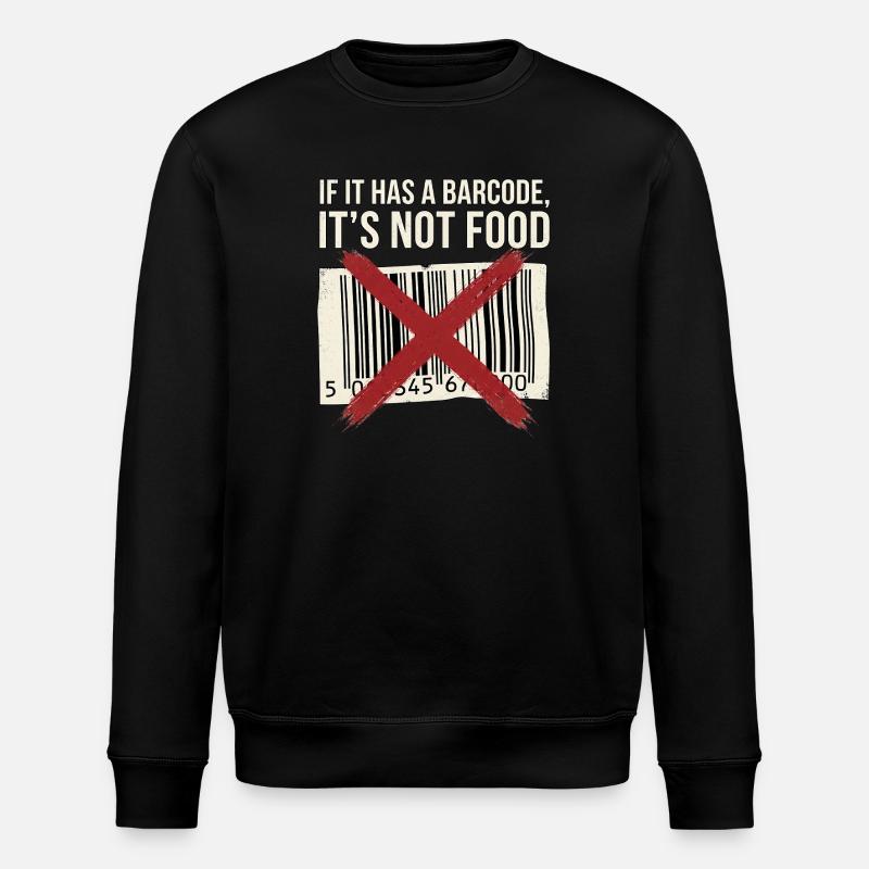 Take Real Food - Stanley/Stella Unisex Bio-Sweatshirt ROLLER - Schwarz