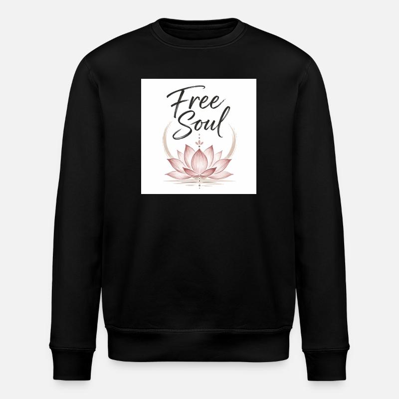 Fleur de Lotus de l’Âme Libre - Sweat bio ROLLER Stanley/Stella Unisexe - noir