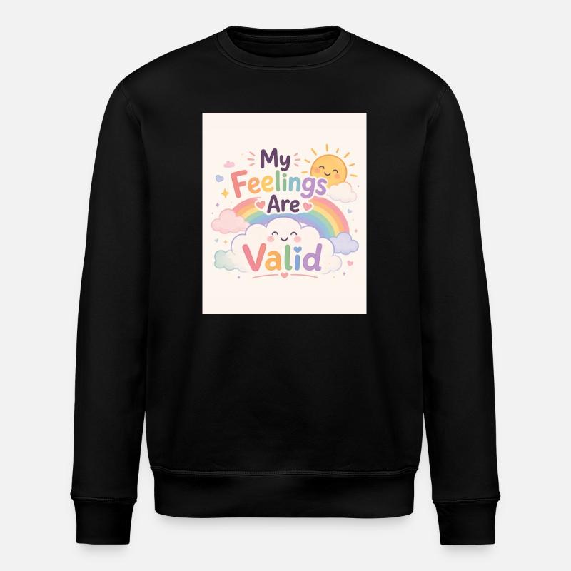 Mes Sentiments Sont Validés - Sweat bio ROLLER Stanley/Stella Unisexe - noir
