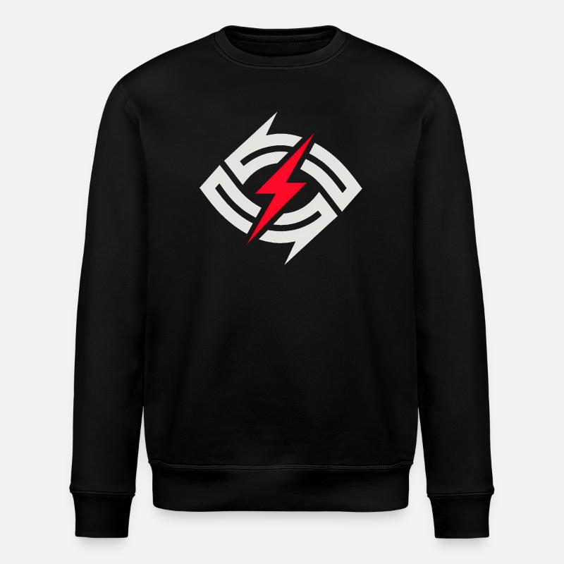Contraste circulaire du flash - Sweat bio ROLLER Stanley/Stella Unisexe - noir