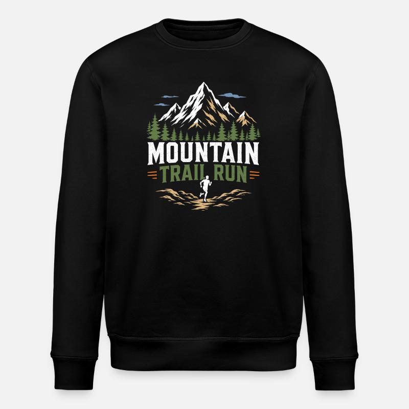 Mountain Trail Run - Stanley/Stella Unisex Bio-Sweatshirt ROLLER - Schwarz