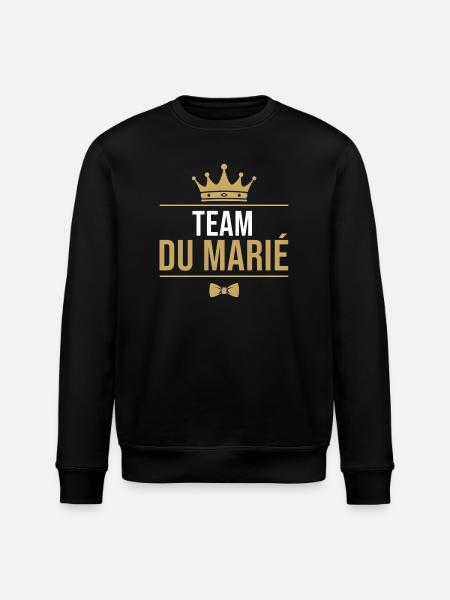 Team du marié - Sweat bio ROLLER Stanley/Stella Unisexe - noir