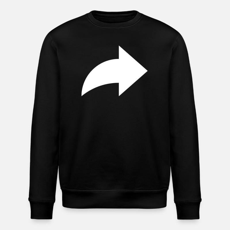 Pfeil, share - Stanley/Stella ROLLER Unisex Organic Sweatshirt - black