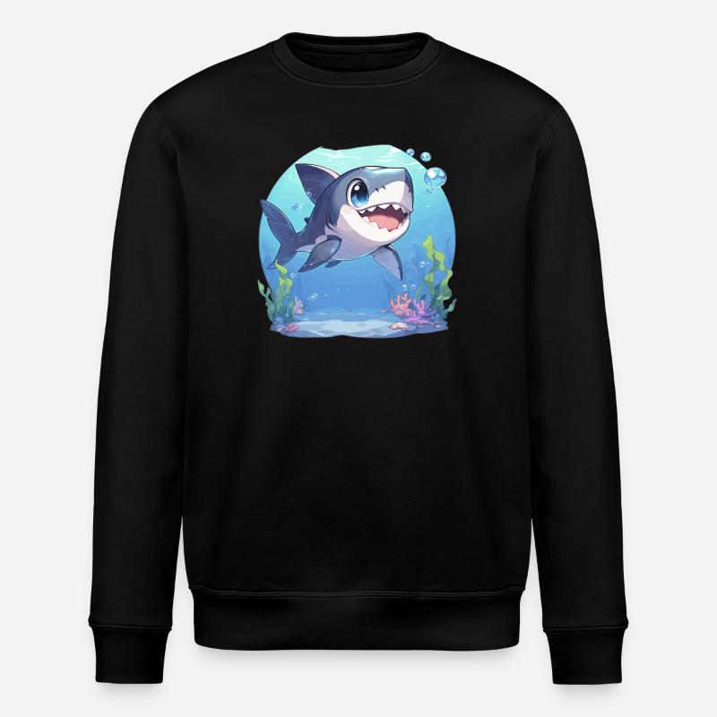 Haie Hai - Stanley/Stella Unisex Bio-Sweatshirt ROLLER - Schwarz