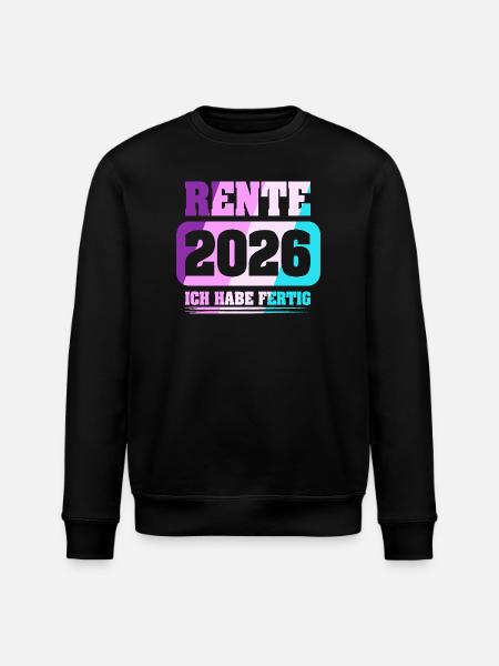 Rentner Rente 2026 - Stanley/Stella Unisex Bio-Sweatshirt ROLLER - Schwarz