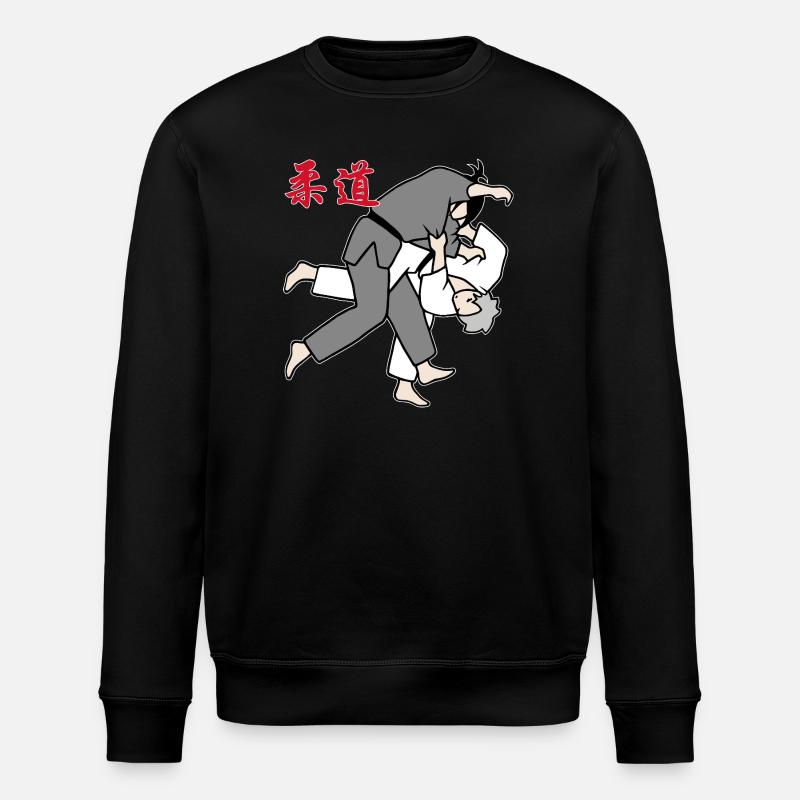 Judo - Uchi mata - Stanley/Stella Unisex Bio-Sweatshirt ROLLER - Schwarz