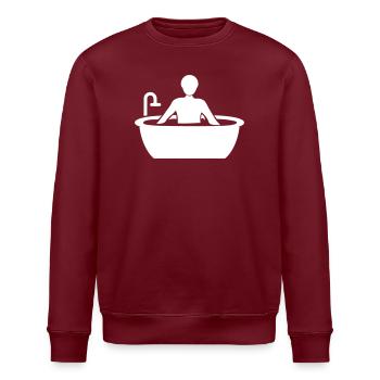 Bathing Bathtub - Stanley/Stella ROLLER Unisex Organic Sweatshirt - burgundy - Front - Nik (191cm)
