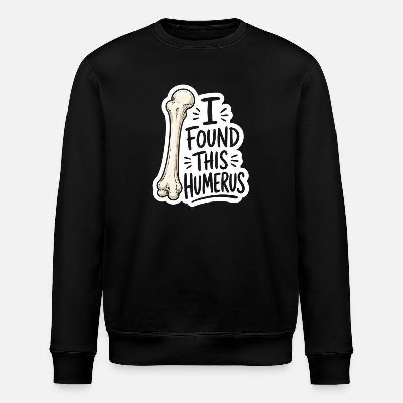 Humerus Discovery Sticker - Stanley/Stella ROLLER Unisex Organic Sweatshirt - black