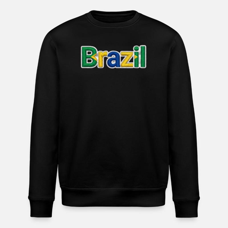 Brésil - Sweat bio ROLLER Stanley/Stella Unisexe - noir