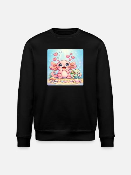 La douce amitié des créatures marines - Sweat bio ROLLER Stanley/Stella Unisexe - noir
