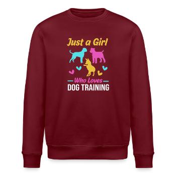 Hundetrainer - Stanley/Stella Unisex Bio-Sweatshirt ROLLER - Burgunderrot - Vorne - Nik (191cm)