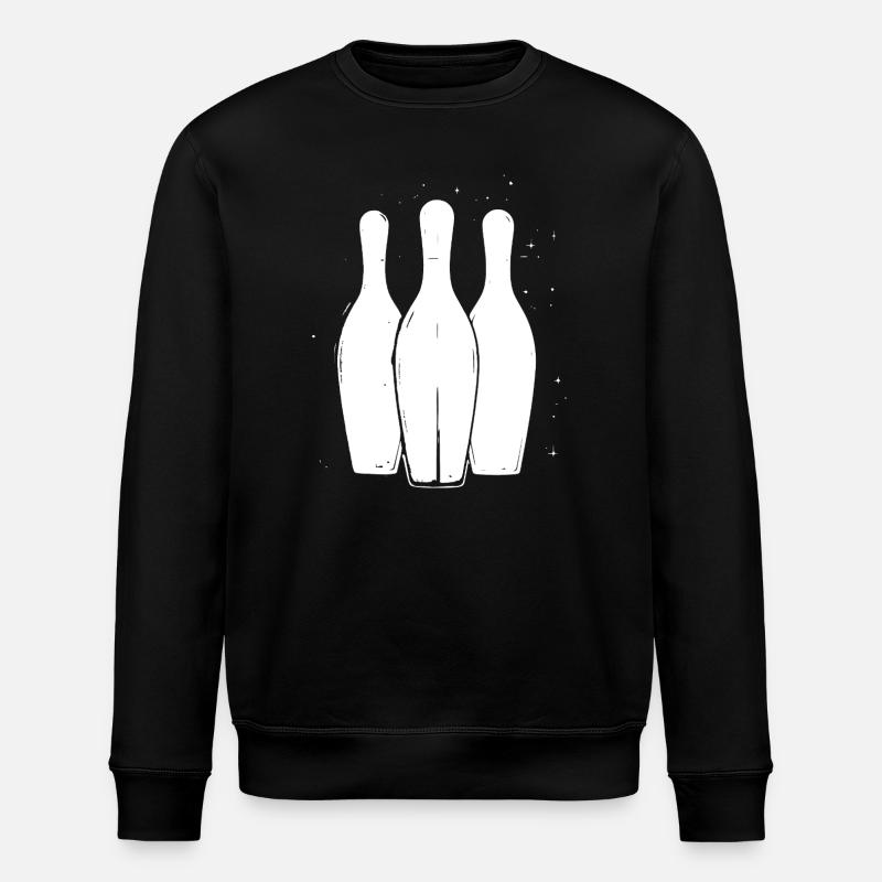 Bowling Pins - Stanley/Stella Unisex Bio-Sweatshirt ROLLER - Schwarz